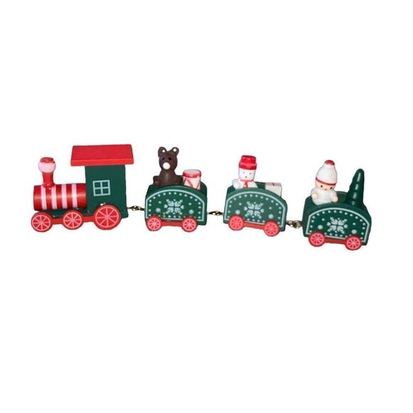 Wood Toy Train Set - Picture 2 of 6